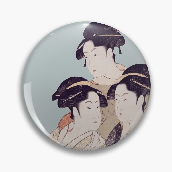 Item preview, Kitagawa Utamaro Toji san bijin Three Beauties of the Present Day designed and sold by Balbutian.