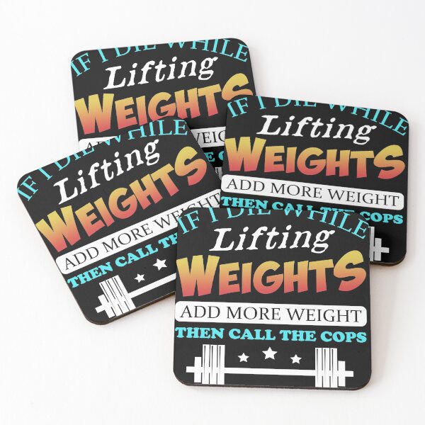 Item preview, Funny Workout Gym design If I Die Lifting Weights graphic designed and sold by Lisbob.