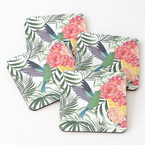 Item preview, Colibri Floral Pillow  designed and sold by Arctic frame studio.