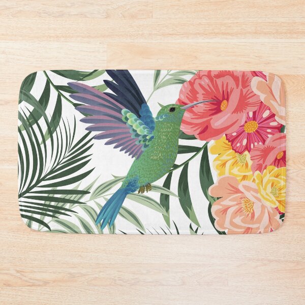 Item preview, Colibri Floral Pillow  designed and sold by Arctic frame studio.