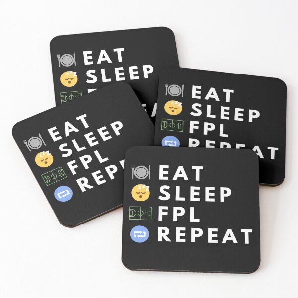Item preview, Eat Sleep FPL Repeat- Funny Fantasy Football (FPL) designed and sold by fplultra.