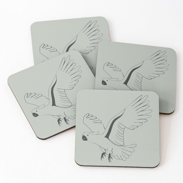 Item preview, Handdrawn black cockatoo bird designed and sold by EngineerGoC.