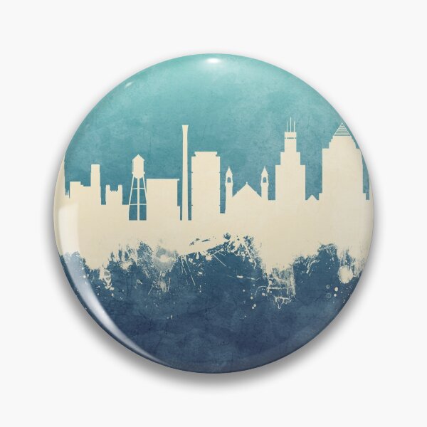 Item preview, Durham North Carolina Skyline designed and sold by ArtPrints.