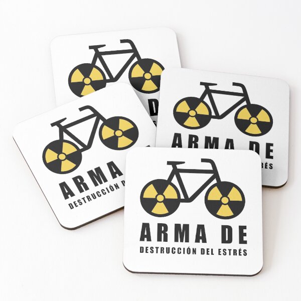 Item preview, THE BICYCLE IS A WEAPON OF MASS STRESS DESTRUCTION designed and sold by solaenbici.