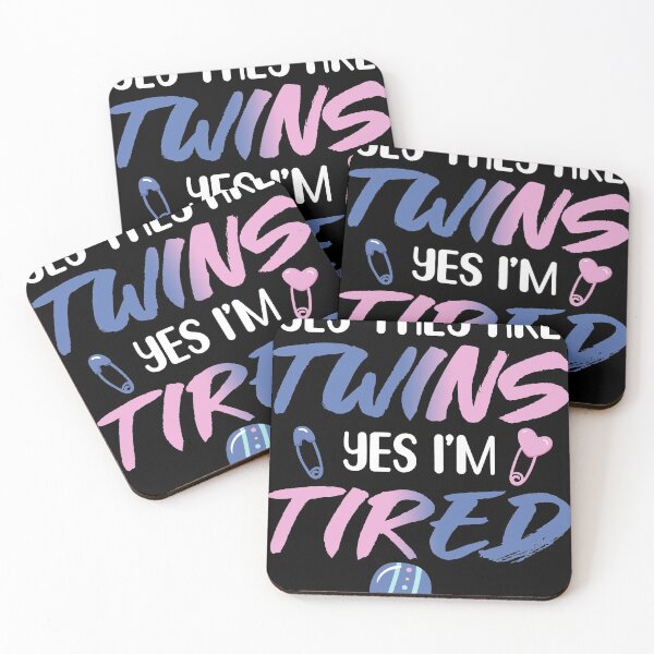 Item preview, Funny Yes They Are Twins Yes Im Tired design for Moms Dads design designed and sold by Lisbob.