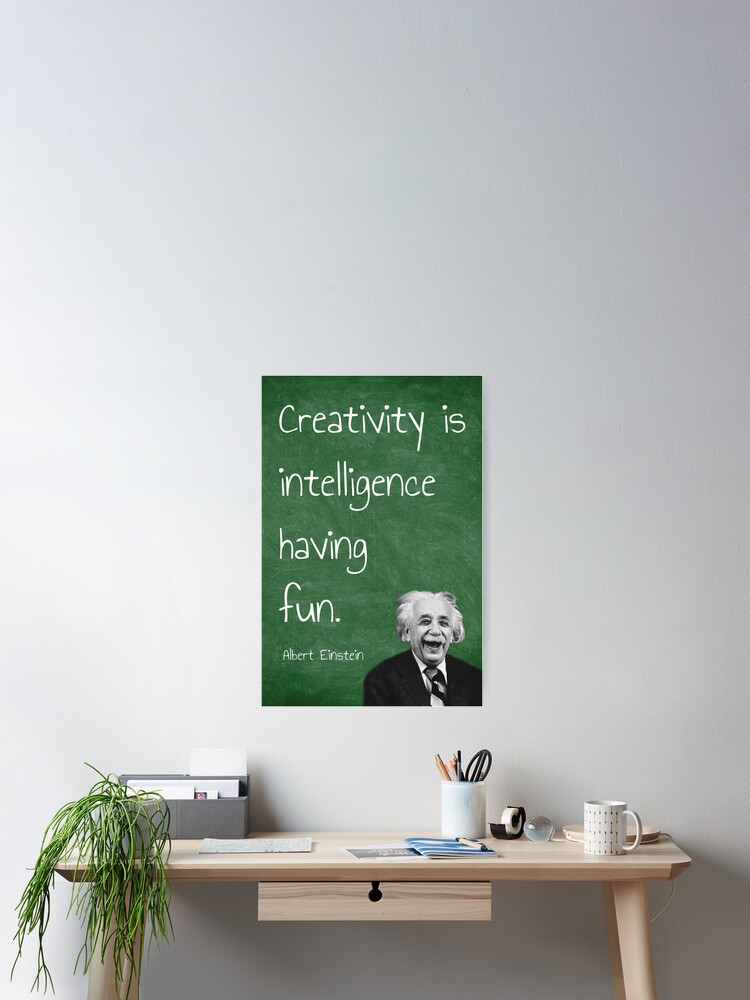 Poster Einstein Citation Par Bizahr Redbubble