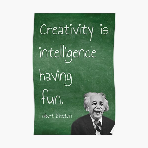 Einstein Quote Posters Redbubble