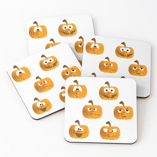 Item preview, funny halloween pumpkin faces group pack designed and sold by portrait4you.