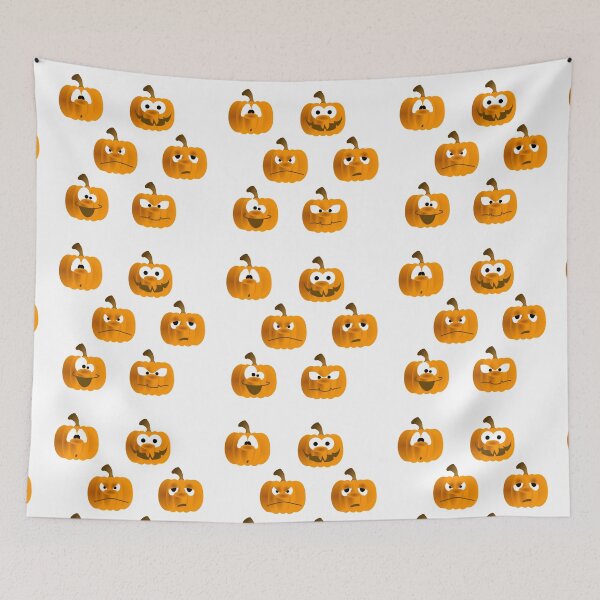 Item preview, funny halloween pumpkin faces group pack designed and sold by portrait4you.