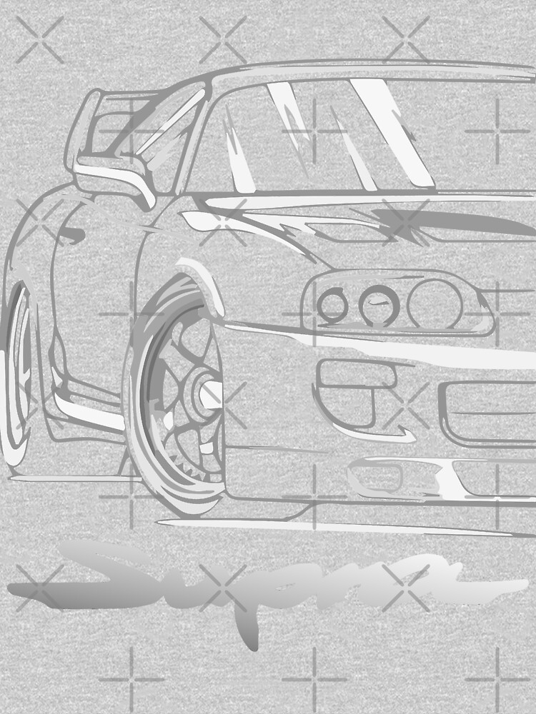 Toyota Supra Outline by FromThe8Tees