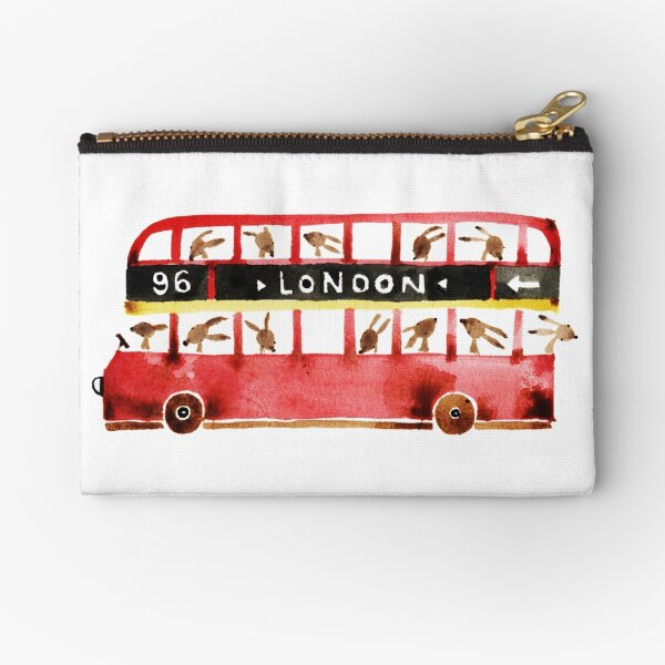 Bunny in London Zipper Pouch