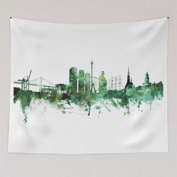 Item preview, Gothenburg Sweden Skyline designed and sold by ArtPrints.