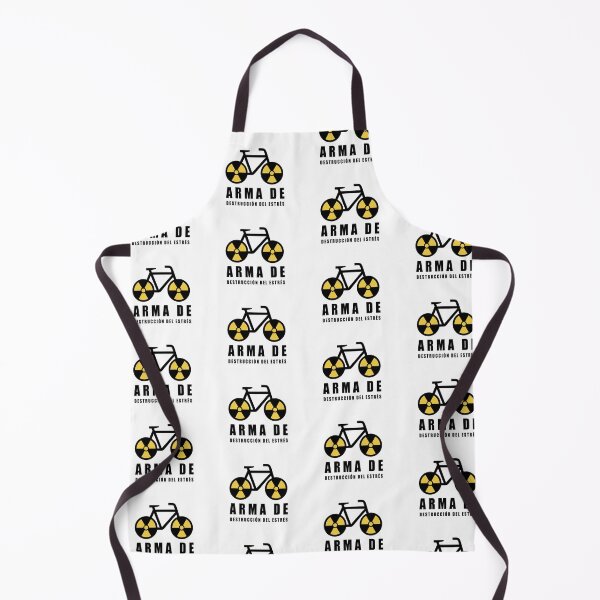 Item preview, THE BICYCLE IS A WEAPON OF MASS STRESS DESTRUCTION designed and sold by solaenbici.