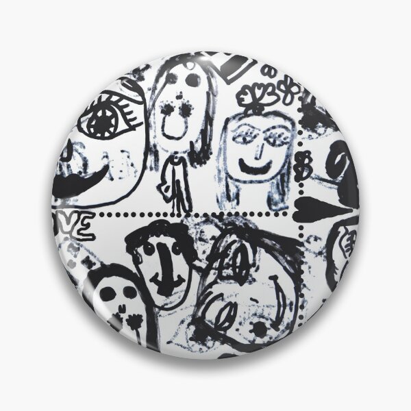 Item preview, Black and White faces designed and sold by azimaplace.