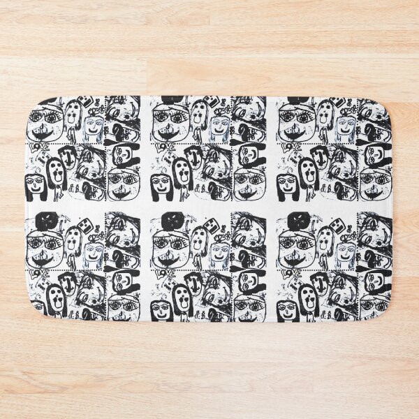 Item preview, Black and White faces designed and sold by azimaplace.