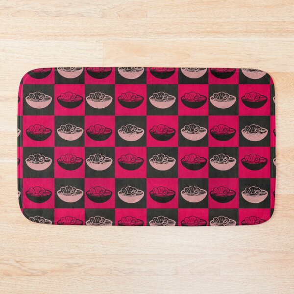 Item preview, Minimalistic/Simple Ramen in Pattern (Black/Pink) designed and sold by Neroaida.