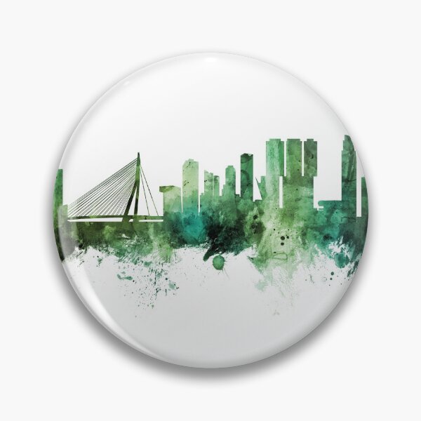 Item preview, Rotterdam The Netherlands Skyline designed and sold by ArtPrints.