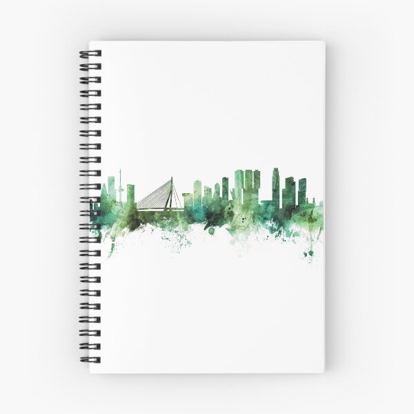 Artikelvorschau, Rotterdam The Netherlands Skyline entworfen und verkauft von ArtPrints.