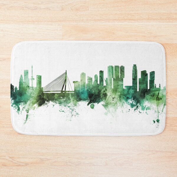 Item preview, Rotterdam The Netherlands Skyline designed and sold by ArtPrints.