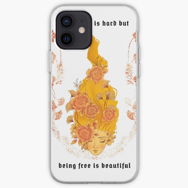 Letting go is hard but being free is beautiful iPhone Soft Case
