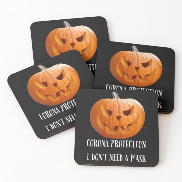 Item preview, Halloween Pumpkin Corona Protection designed and sold by stevenwoodcock.