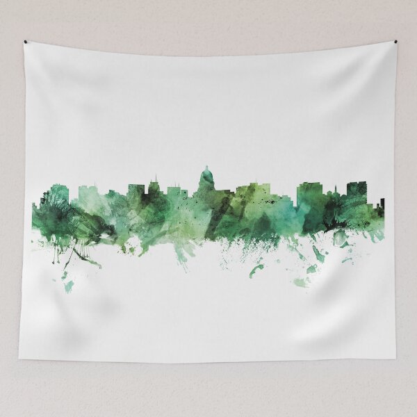 Artikelvorschau, Madison Wisconsin Skyline entworfen und verkauft von ArtPrints.