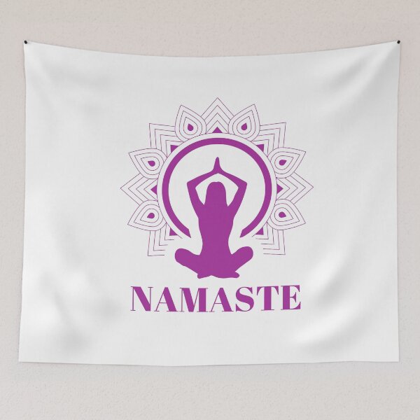 Item preview, Purple Namaste Yoga design designed and sold by ashdenent.