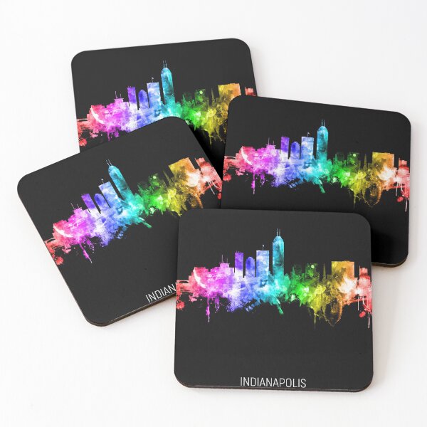 Aperçu de l'œuvre Indianapolis Indiana Skyline créée et vendue par ArtPrints.