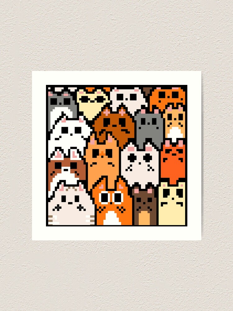 Cat Pixel Pattern