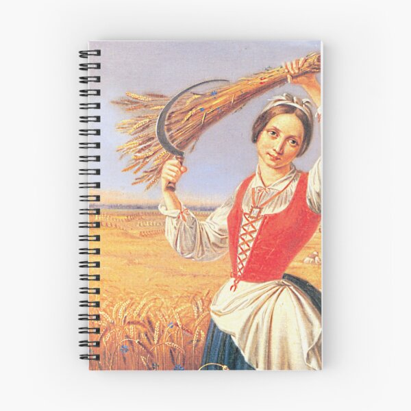 Item preview, Woman Harvester Painted by Kanuty Rusiecki (1843) designed and sold by IridescentSea.