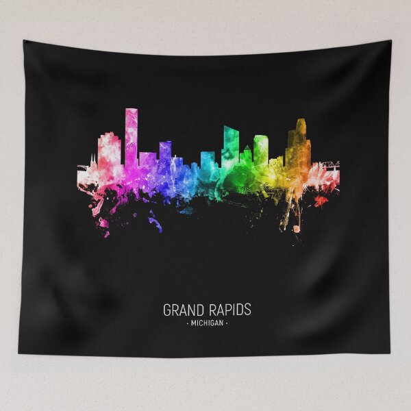 Item preview, Grand Rapids Michigan Skyline designed and sold by ArtPrints.