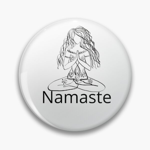 Item preview, Black and White Namaste Yoga design designed and sold by ashdenent.