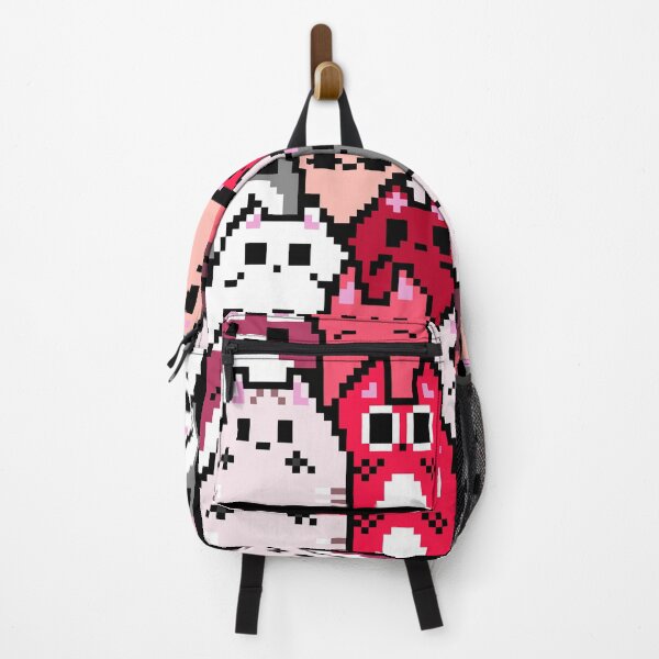 Item preview, Kawaii Cats Pattern Pixel Art (Pink) designed and sold by Neroaida.