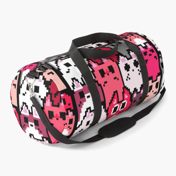 Item preview, Kawaii Cats Pattern Pixel Art (Pink) designed and sold by Neroaida.