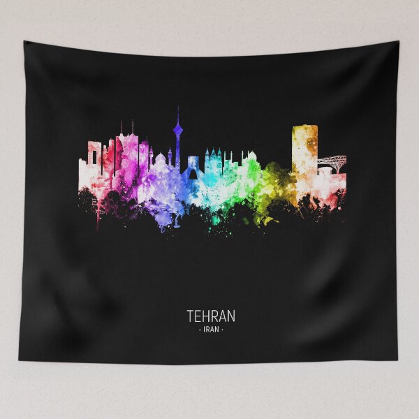 Item preview, Tehran Iran Skyline designed and sold by ArtPrints.