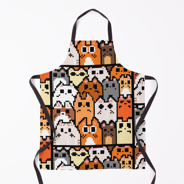 Item preview, Kawaii Cats Pattern Pixel Art designed and sold by Neroaida.