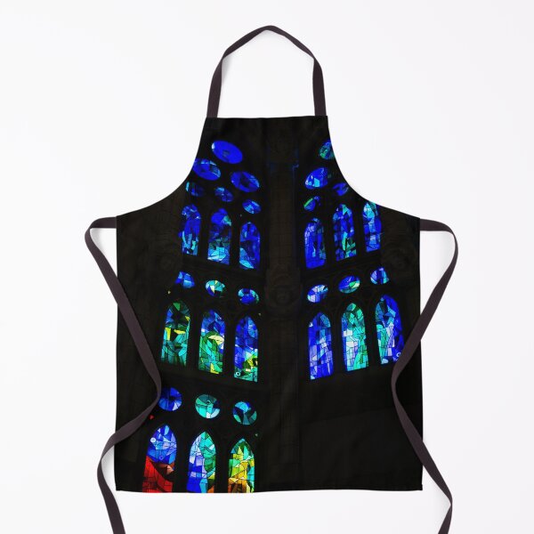Item preview, Exuberant Stained Glass Windows in Varicoloured Blues designed and sold by Georgia Mizuleva.
