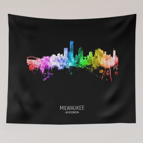 Item preview, Milwaukee Wisconsin Skyline designed and sold by ArtPrints.
