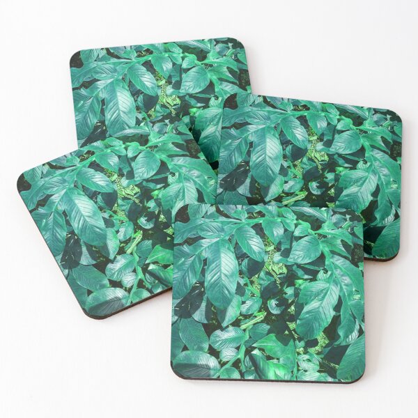 Item preview, Tropical Leaves leaf simple design watercolor artwork pattern designed and sold by SILVERAPPLE.