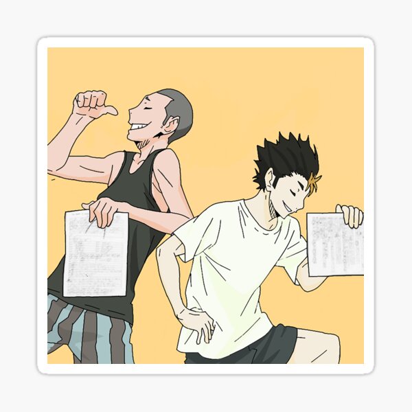 Tanaka and Nishinoya, anime funny, haikyuu, haikyuu funny, HD