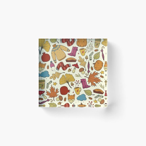 Item preview, Cozy Autumn Fall Season Elements designed and sold by Vector Scout Lab.