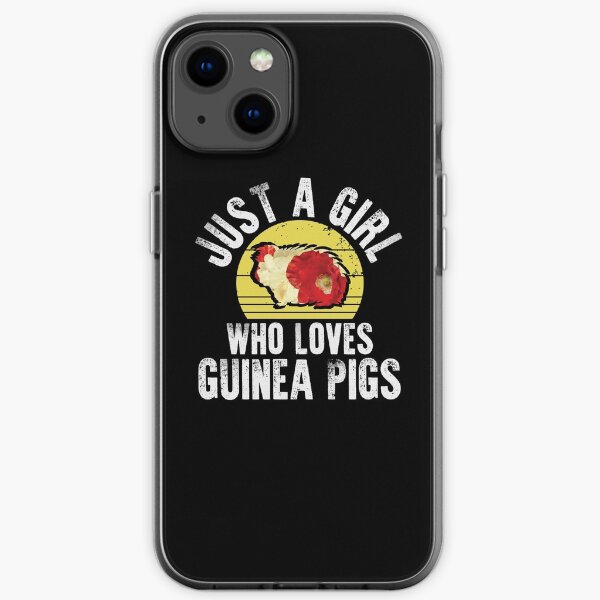 Cool Gift for Animal Lover Cute Guinea Pig Owner Gift iPhone Soft Case