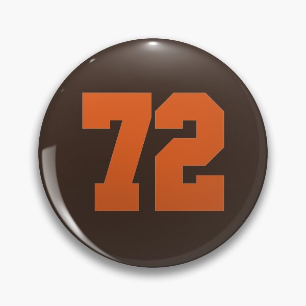 Item preview, 72 Number Cleveland Sports Seventy-Two Brown Jersey designed and sold by HelloFromAja.