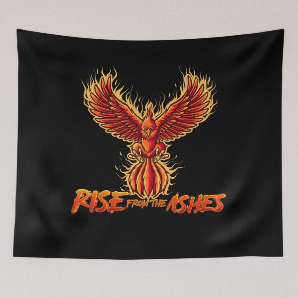 Item preview, Fire Phoenix Rise From The Ashes Graphic Quotes designed and sold by belmahdy.