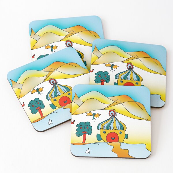 Item preview, kids home cartoon scenery background designed and sold by hutofdesigns.