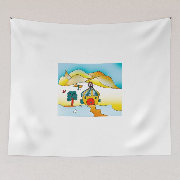 Item preview, kids home cartoon scenery background designed and sold by hutofdesigns.