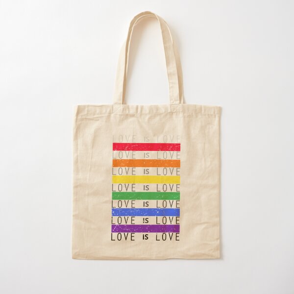 Kiss Whoever You Want Gay Pride Tote Bag, Queer Rainbow Flag Tote