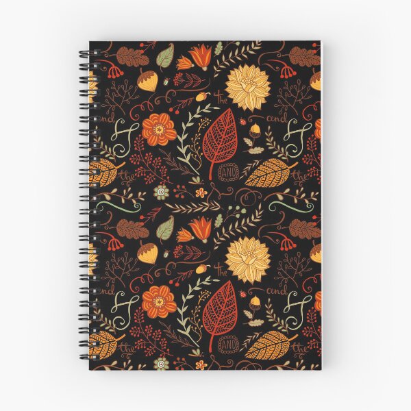 Item preview, Autumn Floral/ Leaf Design on Black designed and sold by linime1984.
