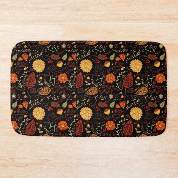 Item preview, Autumn Floral/ Leaf Design on Black designed and sold by linime1984.