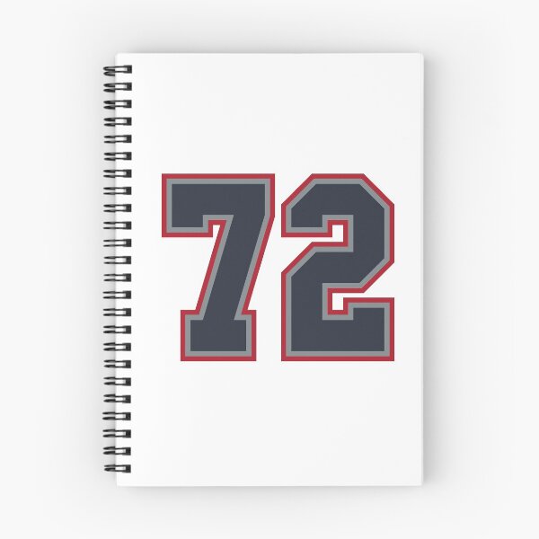 Item preview, 72 Navy Grey Red Sports Number Seventy-Two designed and sold by HelloFromAja.
